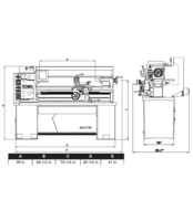 E-1440VS Elite 14x40 EVS Lathe