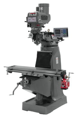 JTM-4VS Mill With 3-Axis ACU-RITE 200S DRO (Quill) and X-Axis Powerfeeds