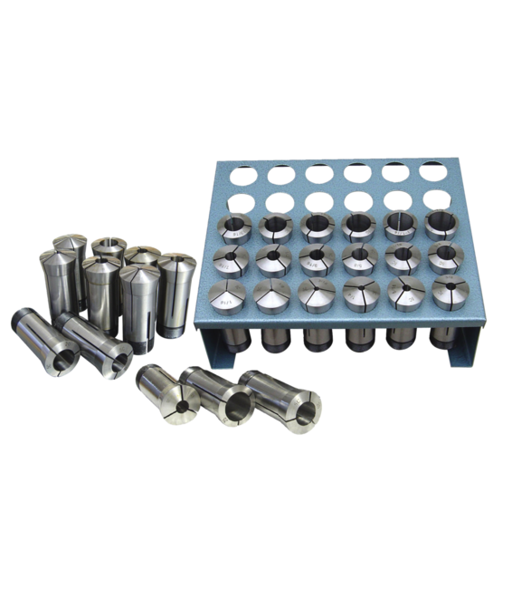 PREMIUM 35 PC 5-C COLLET SET W/RACK 32ND