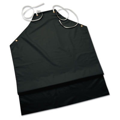 CPP Supported Aprons, 35 in X 45 in, Hycar, Black, 12 count