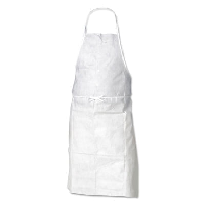 KleenGuard A10 Light Duty Aprons, 28 in X 36 in, Polypropylene, White, 100 pack