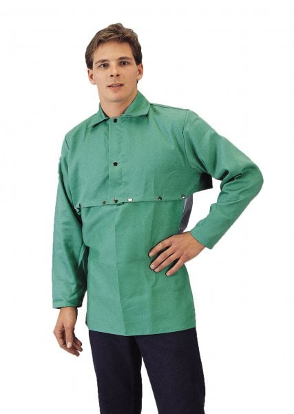 Green Flame Retardant Cotton Cape Sleeves, 12 Oz.