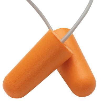 H10 Disposable Earplugs, Soft Foam, Orange, Corded - QTY. 100