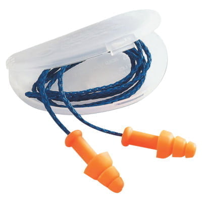 SmartFit Reusable Earplugs, TPE, Orange, Corded, Paper Bag - 100 Pairs