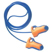 Laser Trak Detectable Earplugs, Foam, Blue/Orange, Corded - 100 Pairs