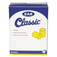 E-A-R Classic Foam Earplugs, Uncorded, Pillow Pack - QTY 30