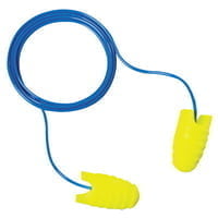 E-A-Rsoft Grippers Earplugs, Polyurethane, Yellow, Corded - 200 Pairs