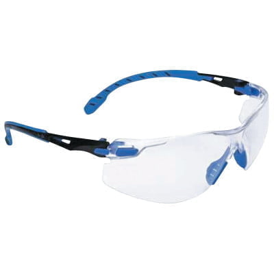 Solus 1000-Series Protective Eyewear, Clear Lens, Anti-Fog, Black/Blue Frame - Qty. 20