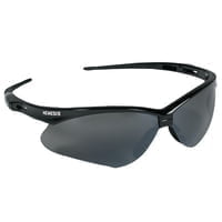 V30 Nemesis Safety Eyewear, Smoke Mirror Lens, Black Frame