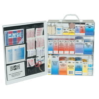 3-Shelf Industrial First Aid Stations, Steel, Wall Mount