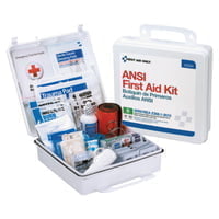 ANSI B Type III Weatherproof 50 Person Bulk First Aid Kits, Plastic, Wall Mount