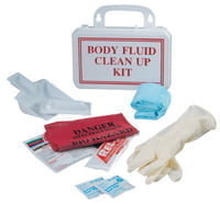 Body Fluid Clean Up Kit, 10 Unit, Plastic