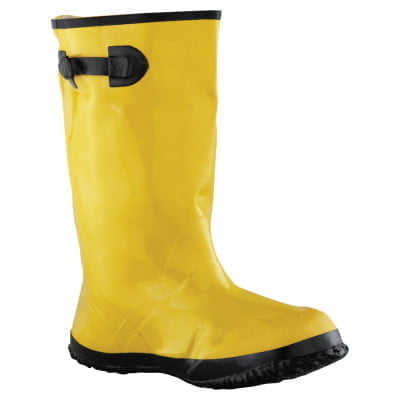 Slush Boots, Size 10, 17 in H, Natural Rubber Latex/Calcium Carbonate, Yellow