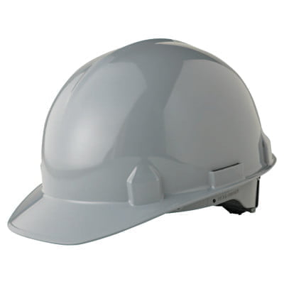 SC-6 Hard Hat, 4-point Ratchet, Front Brim Safety Cap, Grey