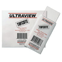 TUFCOTE Dual Purpose Safety/Cover Lens, 2 x 4 1/4, Polycarbonate, Clear