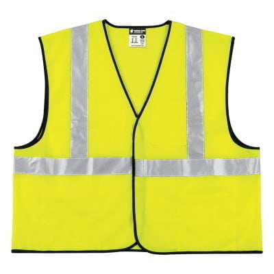 Class II Economy Safety Vests, X-Large, Lime