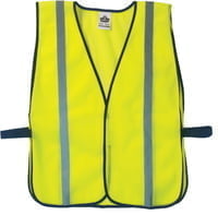 GloWear 8020HL Non-Certified Standard Safety Vests, One Size, Lime