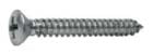 12 x 1 1/2 PHILLIPS OVAL SHEET METAL SCREW TYPE A Z