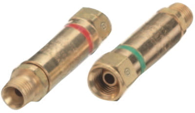 Flashback Arrestor Set, Oxygen/Fuel Gas, Regulator Adaptor