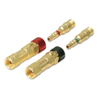 Quick Connects Regulator to Hose Set, Brass, Oxygen/Fuel Gas