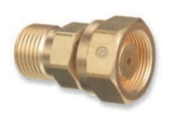 Brass Cylinder Adaptors,CGA520 "B" Tank Acetylene To CGA300 Commercial Acetylene