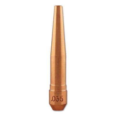 Centerfire Contact Tips, 0.035 in Tip ID, 2 in Long, Wire