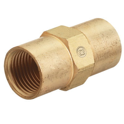 Inert Arc Hose Couplers, Brass, B-Size, Female/Female, RH to RH