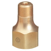 Male NPT Outlet Adapters for Manifold Pipelines, Argon/Helium/Nitrogen, 1/2 in